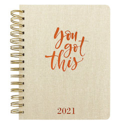 You Got This - 2021 Spiral Faux Leather Planner (Diary)