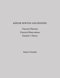 Kepler Newton and Einstein