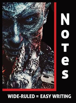 The Dark Lord Rises Horror, Gothic, Witchcraft Wide-Ruled Notebook, Journal, Diary, and/or Log
