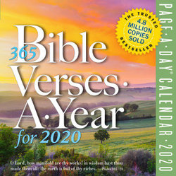 2020 365 Bible Verses-A-Year Colour Page-A-Day Calendar