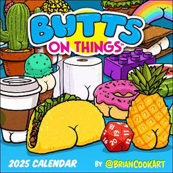 Butts on Things 2025 Wall Calendar