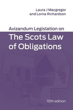 Avizandum Legislation on the Scots Law of Obligations
