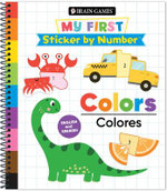 Brain Games - My First Sticker by Number: Colors - English and Spanish