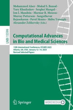 Computational Advances in Bio and Medical Sciences