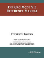 The Org Mode 9.2 Reference Manual