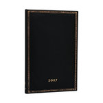 2027 Black Edition Maxi 12-Month Hardcover Dayplanner (Elastic Band Closure) Horizontal