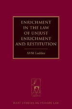 Enrichment in the Law of Unjust Enrichment and Restitution