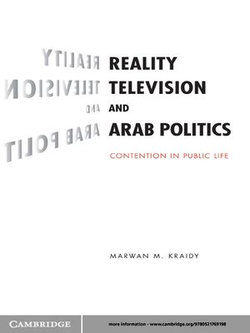Reality Television and Arab Politics