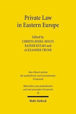 Private Law in Eastern Europe