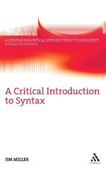 A Critical Introduction to Syntax