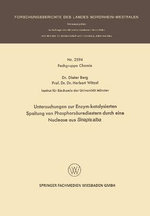 Untersuchungen zur Enzym-katalysierten Spaltung von Phosphorsaeurediestern durch eine Nuclease aus Sinapis alba
