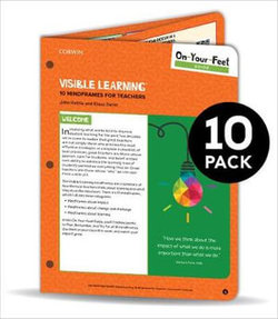 BUNDLE: Hattie: on-Your-Feet Guide: Visible Learning: 10 Mindframes for Teachers: 10 Pack