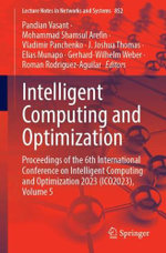 Intelligent Computing and Optimization Intelligent Computing and Optimization