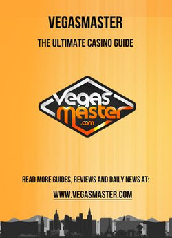 The Ultimate Baccarat Guide by VegasMaster.com