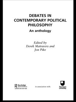 Debates in Contemporary Political Philosophy