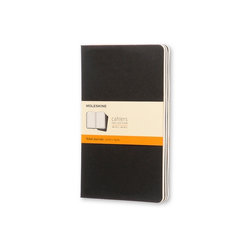 Moleskine Ruled Cahier L - Black Cover (3 Set)