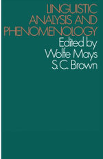 Linguistic Analysis and Phenomenology