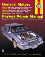 General Motors covering Cadillac Eldorado & Seville (86-91), Cadillac Deville FWD (86-93), Cadillac Fleetwood FWD (86-92), Oldsmobile Toronado (86-92), & Buick Riviera (86-93) Haynes Repair Manual (USA)