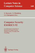 Computer Security - ESORICS 92