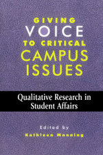Giving Voice to Critical Campus Issues