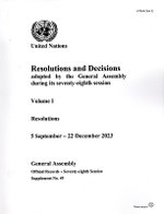 Resolutions and Decisions Adopted by the General Assembly During Its Seventy-Eighth Session