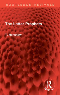 The Latter Prophets The Latter Prophets