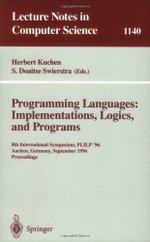 Programming Languages: Implementations, Logics, and Programs