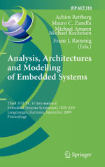 Analysis, Architectures and Modelling of Embedded Systems