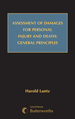 Assessment of Damages for Personal Injury and Death: General Principles