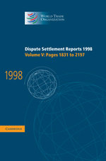 Dispute Settlement Reports 1998: Volume 5, Pages 1831-2197
