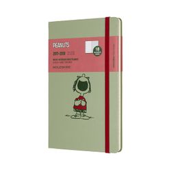 Moleskine 2017-2018 Peanuts 18 Month Weekly Planner Diary Large Hardcover Willow Green