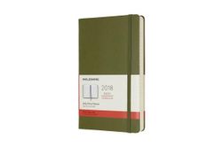 Moleskine 2018 12 Month Daily Planner Diary Large Hardcover - Elm Green