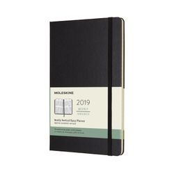 Moleskine 2019 Weekly Vertical Diary Planner Black Hardcover