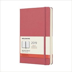 Moleskine 2019 Daily Diary Planner Large Pink Daisy Hardcover