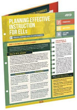 Planning Effective Instruction for ELLs