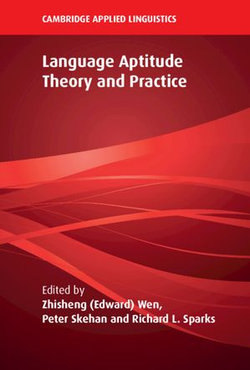 Language Aptitude Theory and Practice Language Aptitude Theory and Practice
