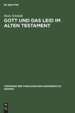 Gott und das Leid Im Alten Testament Gott und das Leid Im Alten Testament