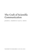 The Craft of Scientific Communication