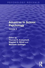 Advances in School Psychology (Psychology Revivals)