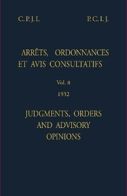 Judgments, orders and advisory opinions