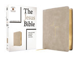 The Jesus Bible, NIV Edition, Leathersoft, Stone, Comfort Print