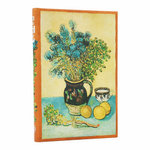 Van Gogh's Still Life Mini Lined Hardcover Journal (Elastic Band Closure)