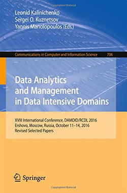 Data Analytics and Management in Data Intensive Domains