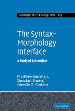 The Syntax-Morphology Interface
