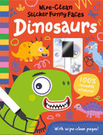 Wipe-Clean Sticker Funny Faces Dinosaurs Wipe-Clean Sticker Funny Faces Dinosaurs