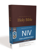 NIV, Pew and Worship Bible, Large Print [Burgundy]