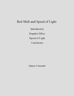 Redshift and Speed of Light