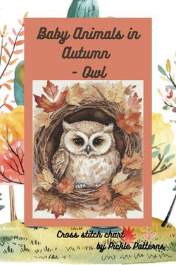 Baby Animals in Autumn - Owl