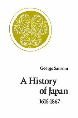 A History of Japan, 1615-1867