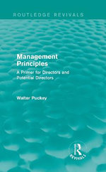 Management Principles (Routledge Revivals)